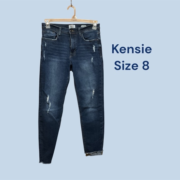 KENSIE JEANS SIZE 8 ULTIMATE HIGH RISE SKINNY 29” INSEAM GENTLY WORN - Picture 1 of 3